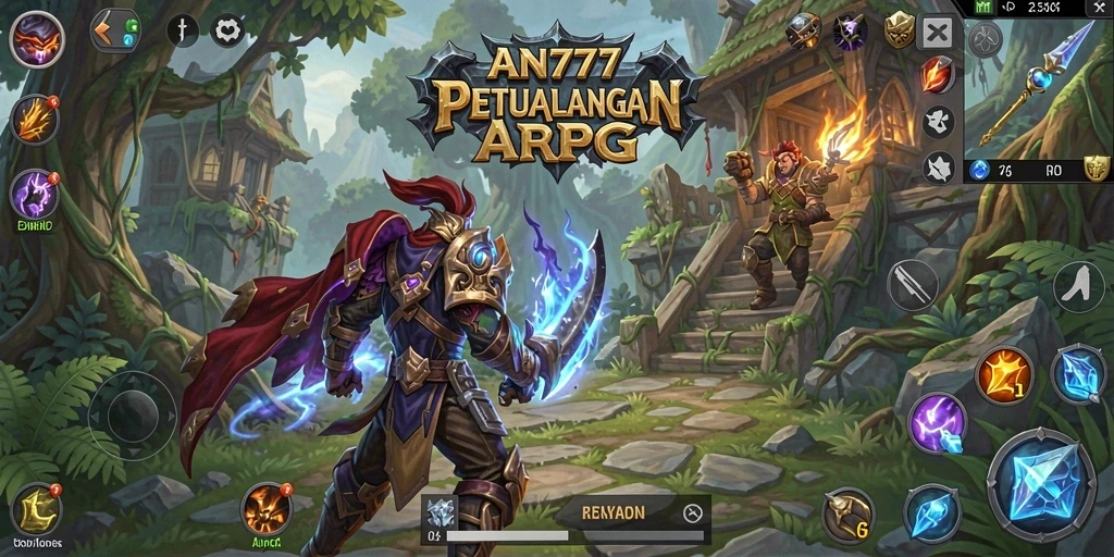 Tangkapan layar AN777 menampilkan aksi bertarung yang intens dan grafis menawan.