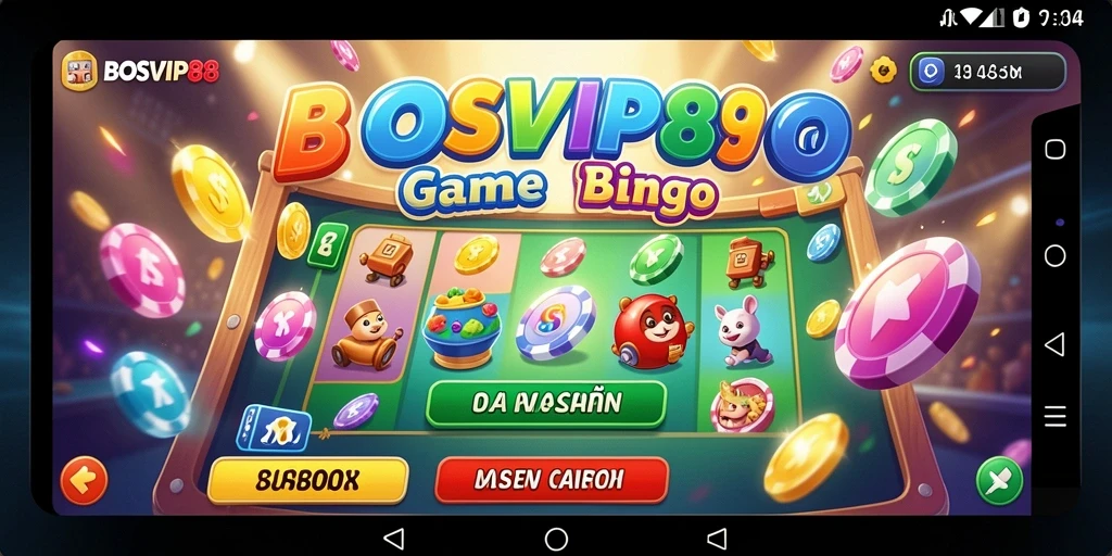 Tampilan gameplay seru di BOSVIP88 dengan suasana Bingo yang mendebarkan.