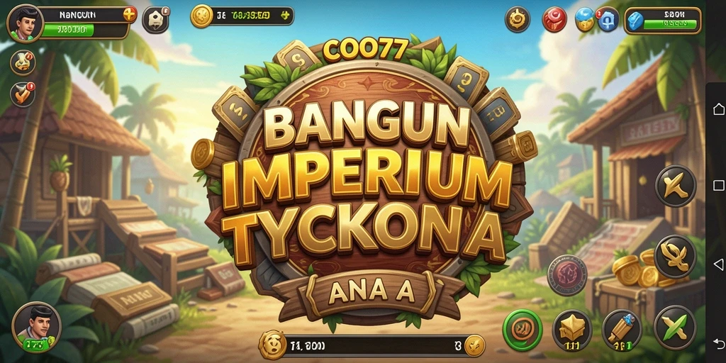 Tampilan mendebarkan dari gameplay COO77 saat membangun bisnis Tycoon.
