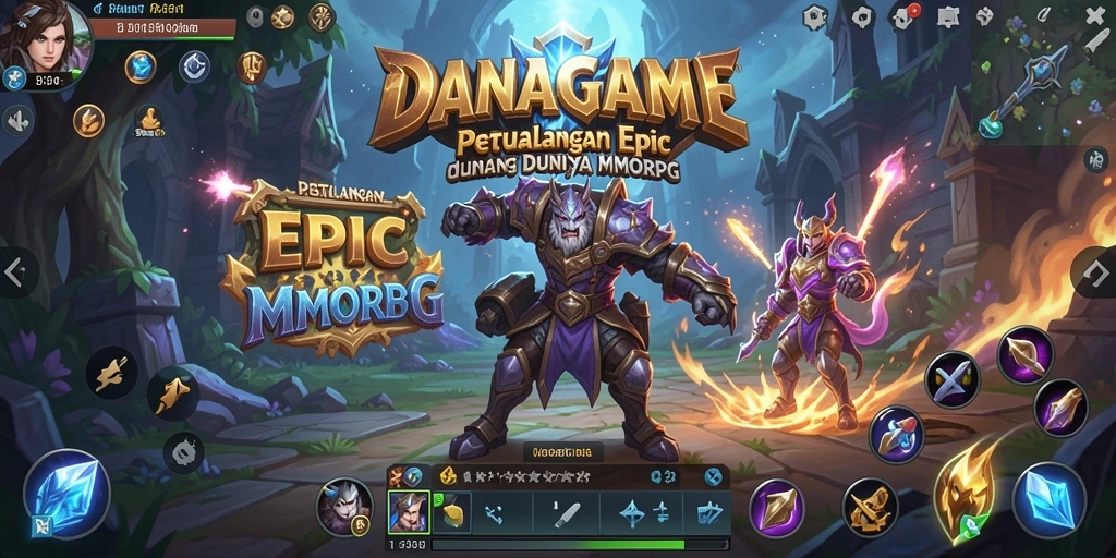 Tampilan gameplay seru di dunia fantasi DANAGAME.
