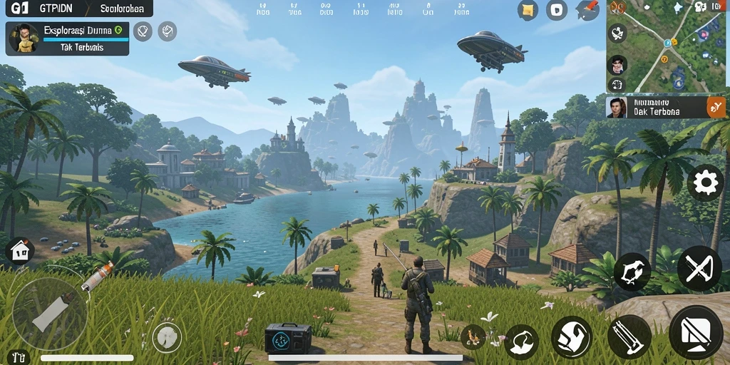 Tampilan gameplay luar biasa di dunia terbuka GTPIDN.