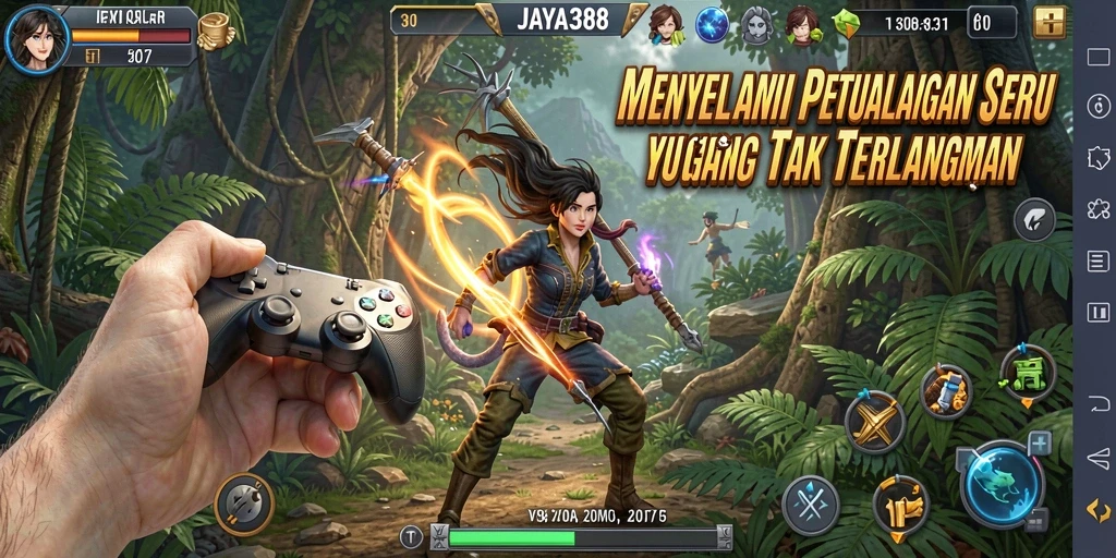 Tampilan gameplay JAYA388 yang penuh aksi dan eksplorasi.