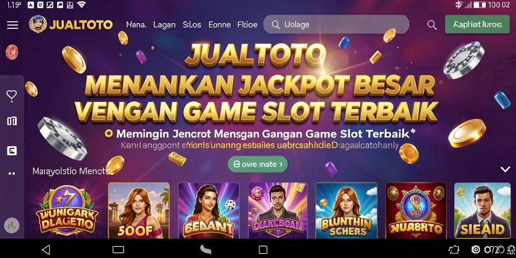 Tampilan menarik dari permainan Slot JUALTOTO yang mengasyikkan.