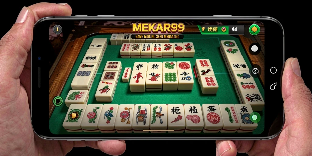 Gameplay seru Mahjong di MEKAR99 dengan grafis yang menarik.