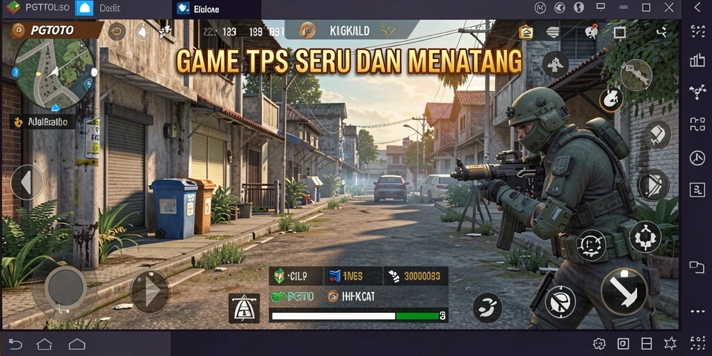 Tampilan gameplay menegangkan dalam PGTOTO yang memukau.