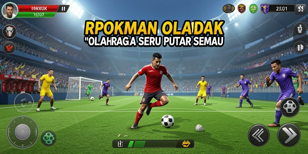 Screenshot RPOK menunjukkan gameplay seru dan interaktif dalam dunia olahraga.