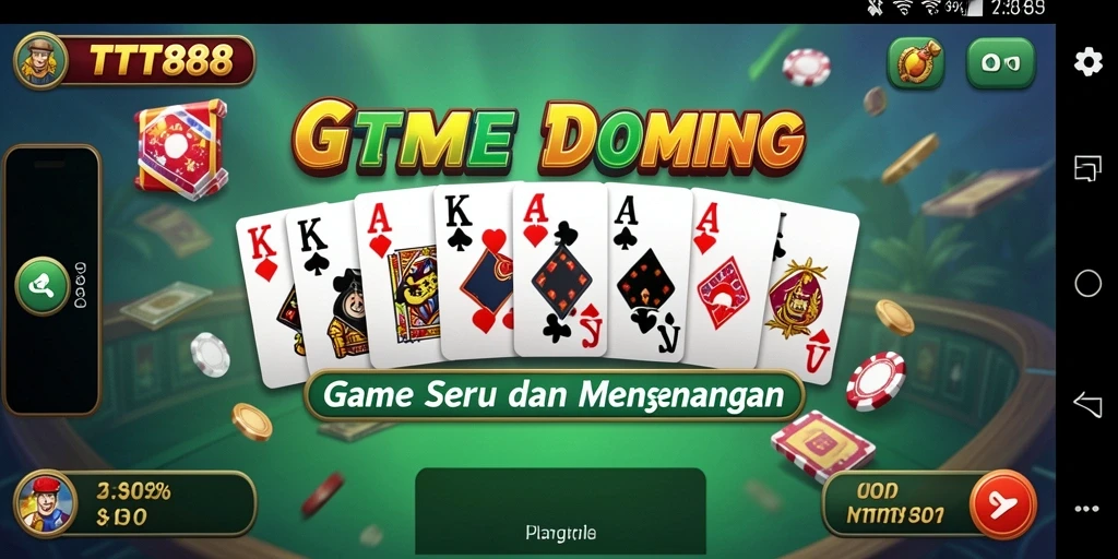Tampilan gameplay TTT888 dengan suasana seru permainan Domino.