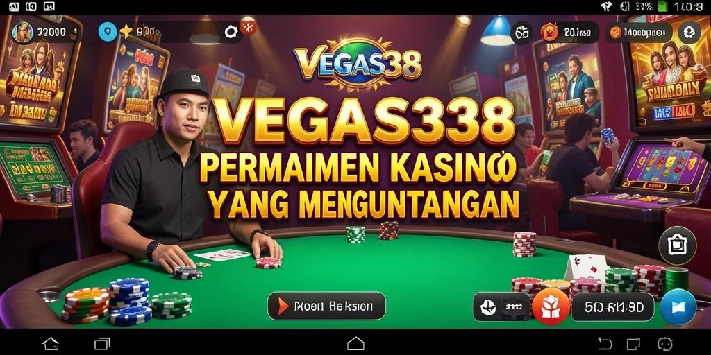 Tampilan gameplay menarik dengan grafis kasino yang memukau.