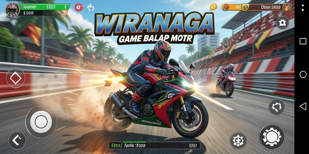 Gambaran seru balapan motor di WIRANAGA.