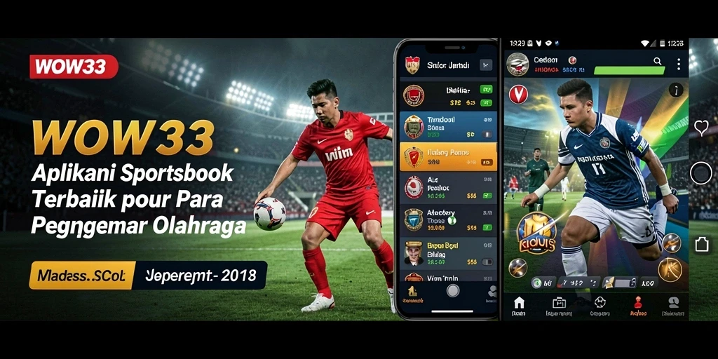 Tampilan utama WOW33 dengan fitur sportsbook yang menarik.